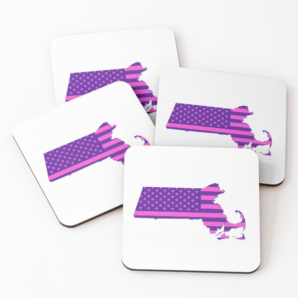 Item preview, Massachusetts Pop Pink State Flag – Modern Fun Colors designed and sold by Paper Drip.