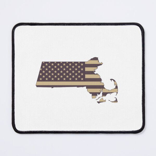 Item preview, Massachusetts State Vintage Stars & Stripes – Brown and Gold designed and sold by Paper Drip.