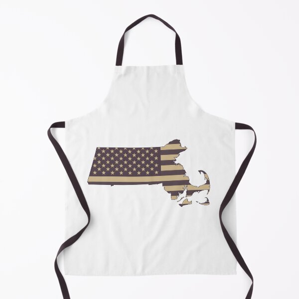 Item preview, Massachusetts State Vintage Stars & Stripes – Brown and Gold designed and sold by Paper Drip.