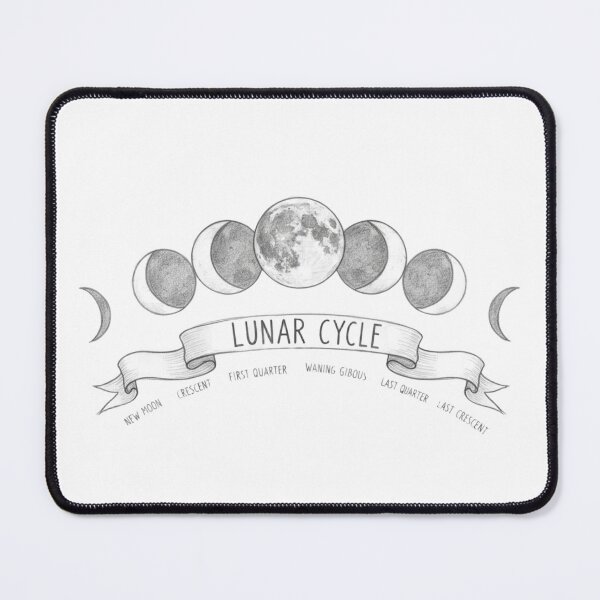 Item preview, The Lunar Cycle | Hand-Drawn Phases of the Moon designed and sold by OpusWestFalliae.