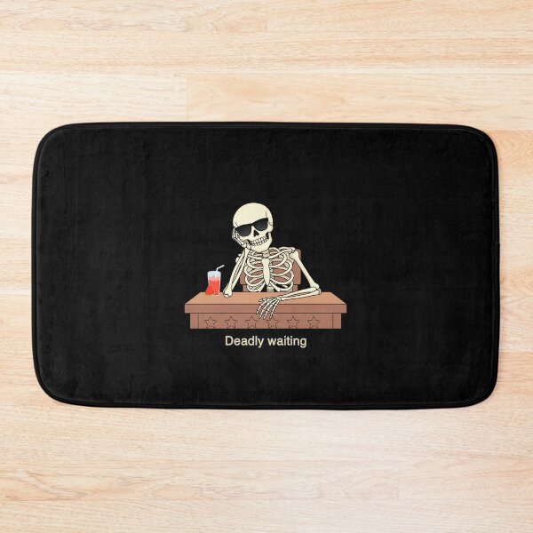 Item preview, Deadly Waiting | Funny Skeleton Art designed and sold by زينتريتي.