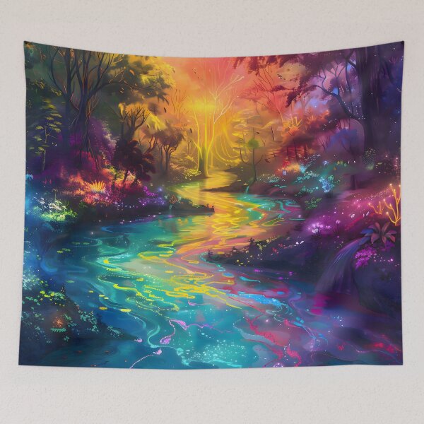 Item preview, Dreamscape: Luminvale | Surreal Fantasy Forest | Ethereal Dreamscape Artwork designed and sold by KhyraithCreations.