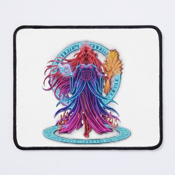 Item preview, Brigid – Celtic Goddess of Fire, Poetry & Healing | Neon Glow Art designed and sold by CelticSoulShop.