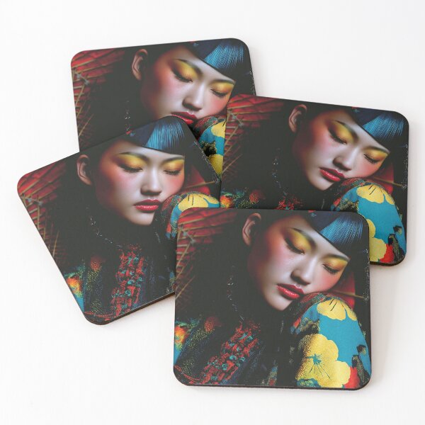 Item preview, Geisha - glamorous fashion portrait designed and sold by KsaveraArt.