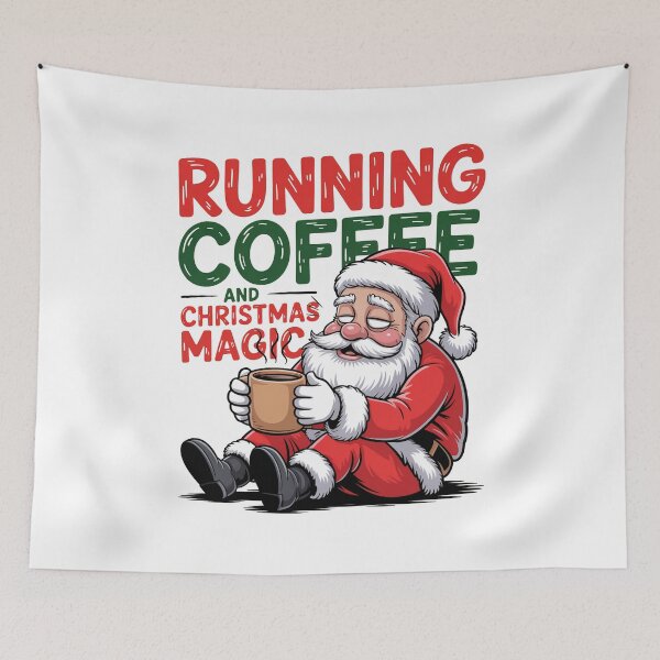 Item preview, Running on Coffee and Christmas Magic designed and sold by MonkiFlipp.
