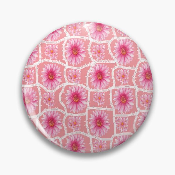Item preview, Gridlocked Blossoms Botanical Flowers in Checkerboard Pattern designed and sold by PVTCreations.