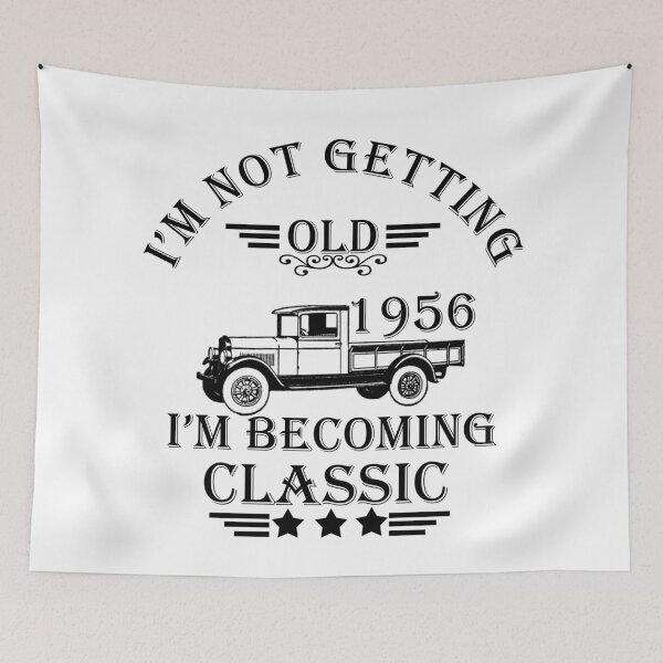 Item preview, Born in 1956 vintage classic truck funny 70th birthday designed and sold by Alexaltay.