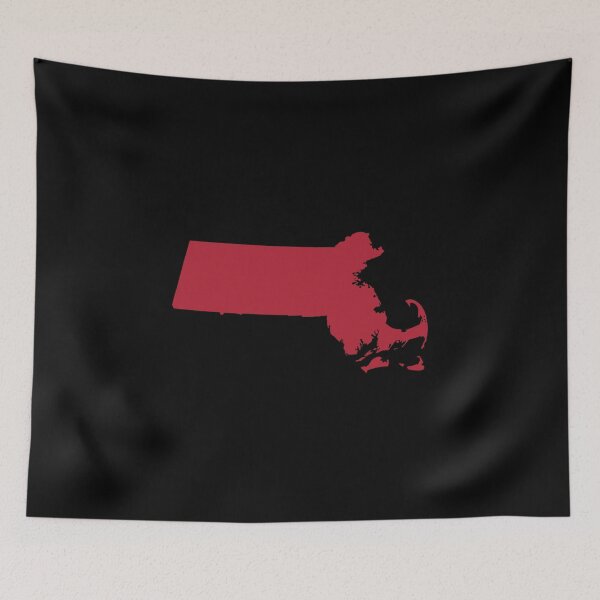 Item preview, Massachusetts Map Silhouette – Minimal Red designed and sold by Paper Drip.