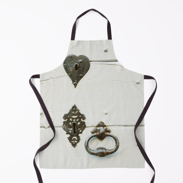 Item preview, Heart shaped door lock on wooden door designed and sold by CarolinaReina.