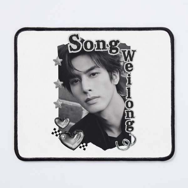 Item preview, Song Weilong (宋威龙) Chinese Actor Cdrama Chinese Entertainment Black and White Collage Digital Art Portrait designed and sold by AJUNICE STUDIO.