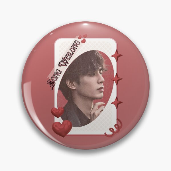 Item preview, Song Weilong (宋威龙) Chinese Actor Cdrama Chinese Entertainment Card Red Aesthetic Collage Design designed and sold by AJUNICE STUDIO.