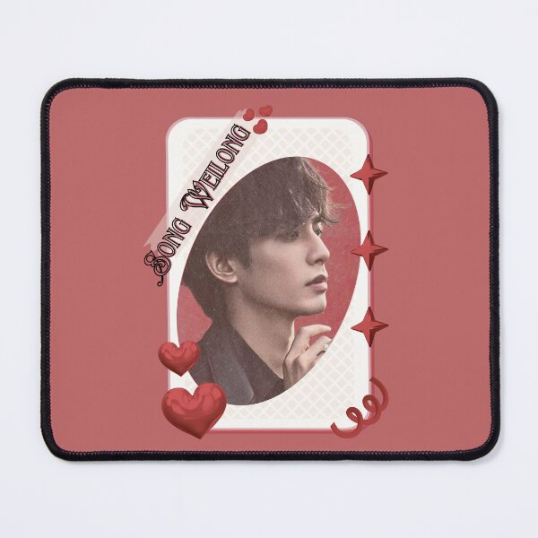 Item preview, Song Weilong (宋威龙) Chinese Actor Cdrama Chinese Entertainment Card Red Aesthetic Collage Design designed and sold by AJUNICE STUDIO.