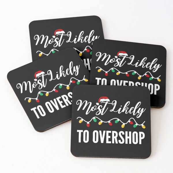Item preview, Funny Festive Most Likely to Overshop Shopping Squad Family Christmas designed and sold by ZACK ART.