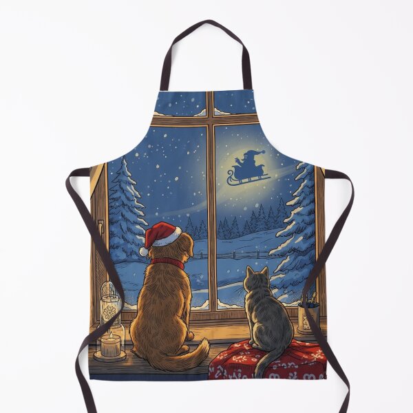Item preview, Mascotas esperando a Santa Claus designed and sold by PetJoyPrintsCO.