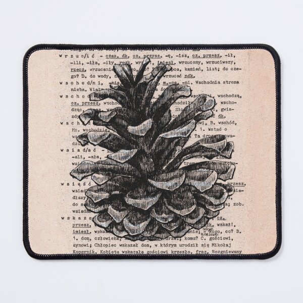 Item preview, Pine cone fineliner illustration designed and sold by Adam Wróbel.
