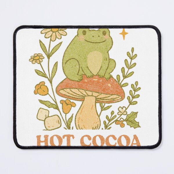 Item preview, Hot Cocoa Season Retro Frog on Mushroom designed and sold by Vallentinez.