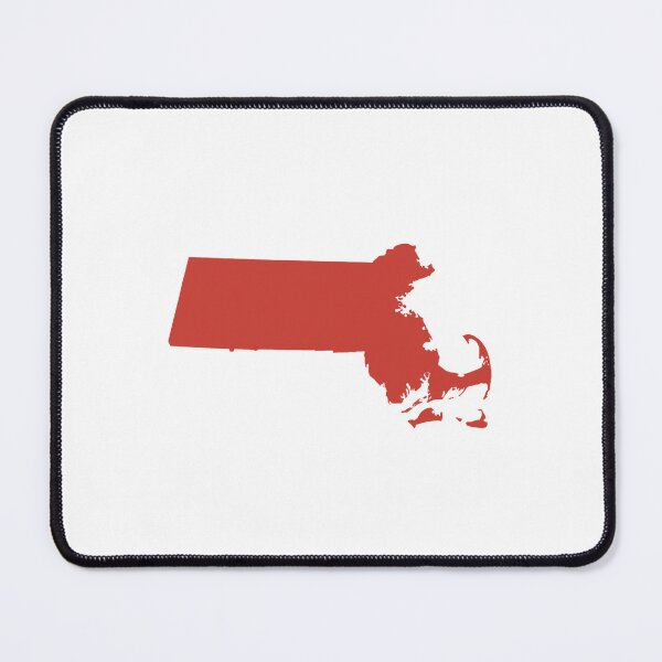 Item preview, Massachusetts Map Silhouette – Minimal Maroon designed and sold by Paper Drip.