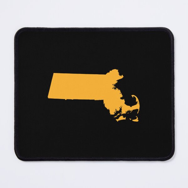 Item preview, Massachusetts Map Silhouette – Minimal Yellow designed and sold by Paper Drip.