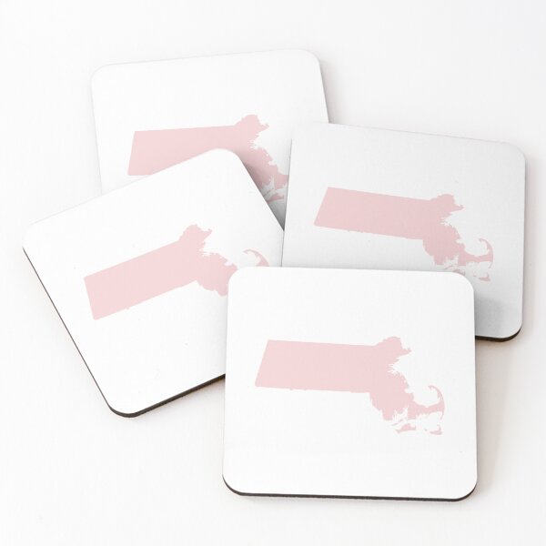 Item preview, Massachusetts Map Silhouette – Minimal Pink designed and sold by Paper Drip.