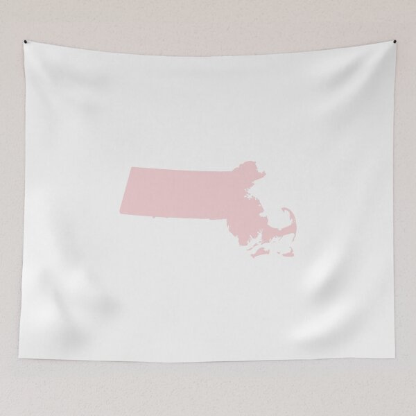 Item preview, Massachusetts Map Silhouette – Minimal Pink designed and sold by Paper Drip.