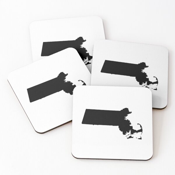Item preview, Massachusetts Map Silhouette – Minimal Black designed and sold by Paper Drip.
