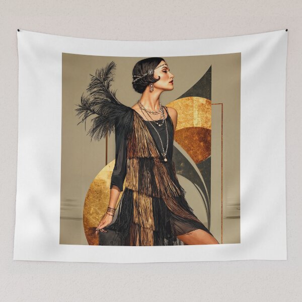 Item preview, Roaring Twenties Elegance: Art Deco Flapper Glamour designed and sold by ForeverPrintsOK.