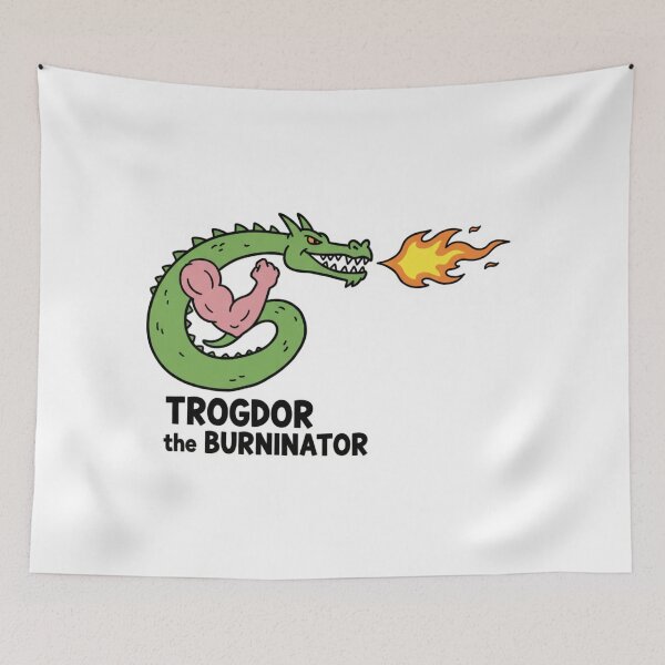 Item preview, Trogdor Dragon the burninator best design for t-shirts  designed and sold by EverBranz-stor.