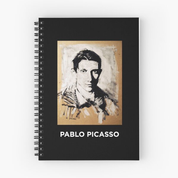 Item preview, Young Pablo Picasso portrait - dark background designed and sold by Half Serious.