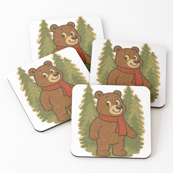 Item preview, Vintage Woodsman Bear Christmas Tree Aesthetic designed and sold by Vallentinez.