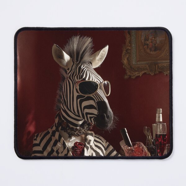 Item preview, Zebra - glamorous fashion portrait designed and sold by KsaveraArt.