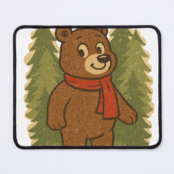 Item preview, Vintage Woodsman Bear Christmas Tree Aesthetic designed and sold by Vallentinez.