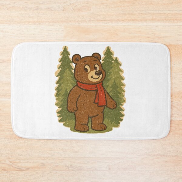 Item preview, Vintage Woodsman Bear Christmas Tree Aesthetic designed and sold by Vallentinez.