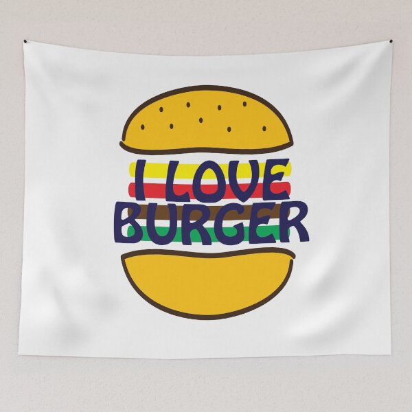 Item preview, I love burgers designed and sold by tarek25.