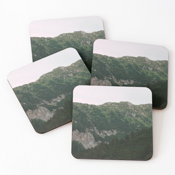 Item preview, Green Alpine slopes in the evening light designed and sold by rhosbahu.