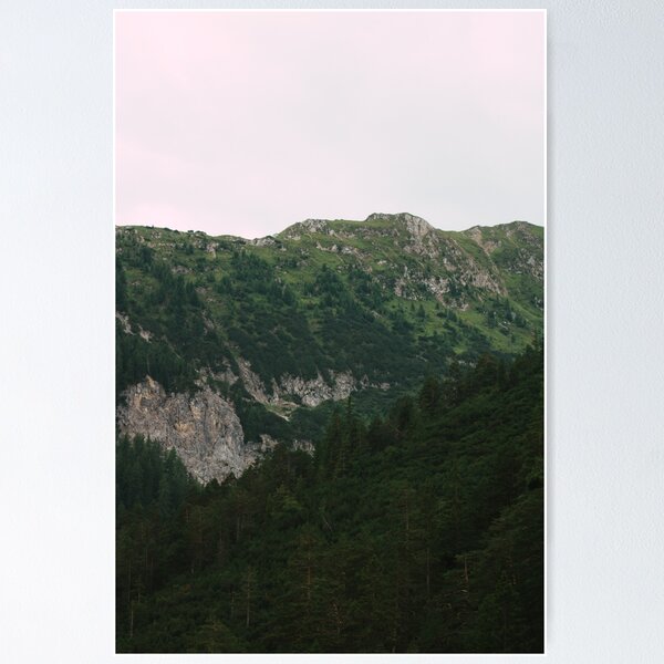 Item preview, Green Alpine slopes in the evening light designed and sold by rhosbahu.
