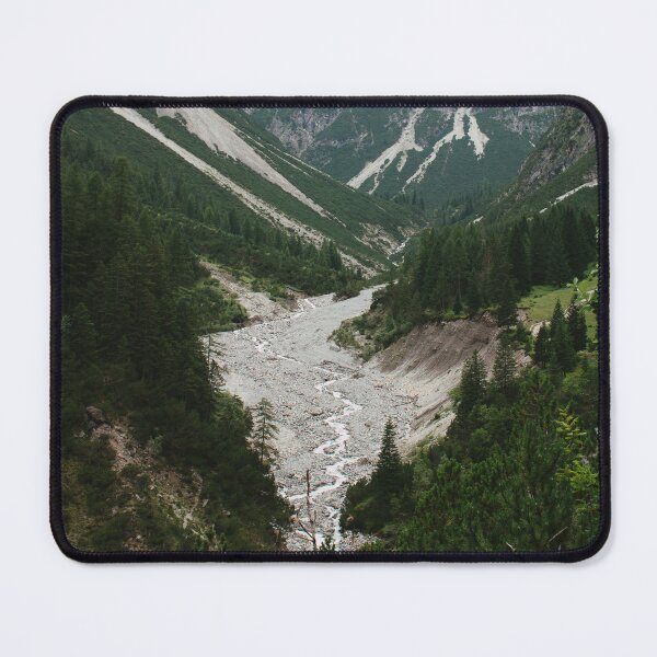 Item preview, Majestic alpine valley with mountain stream designed and sold by rhosbahu.