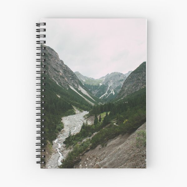 Item preview, Alpine valley with wild river and rock faces designed and sold by rhosbahu.