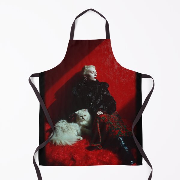 Item preview, Lady with white cat - glamorous fashion portrait designed and sold by KsaveraArt.