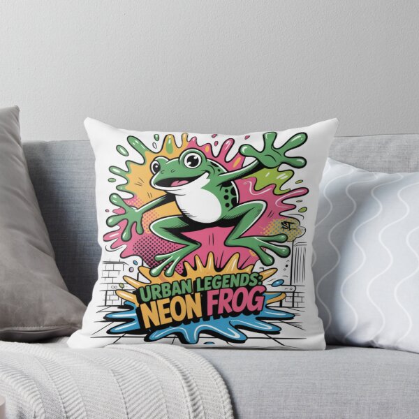 Item preview, Urban Legends: Neon Frog – Street Art Comic T-Shirt Design designed and sold by StreetTiger_.