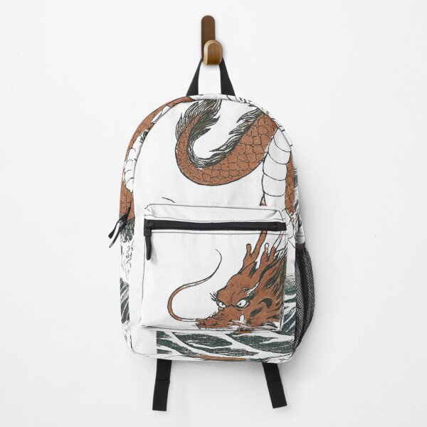 Item preview, Retro Hokusai Style Dragon Riding Ocean Wave designed and sold by Vallentinez.