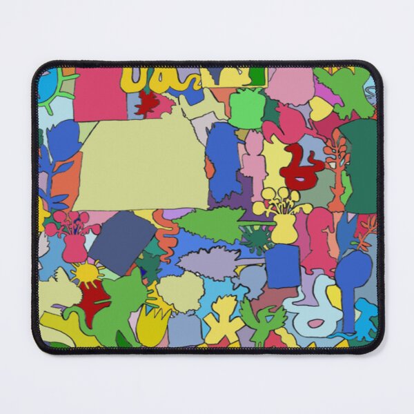 Item preview, Bold Blurry Block print of compiled Kids drawings designed and sold by Think-In-Yellow.