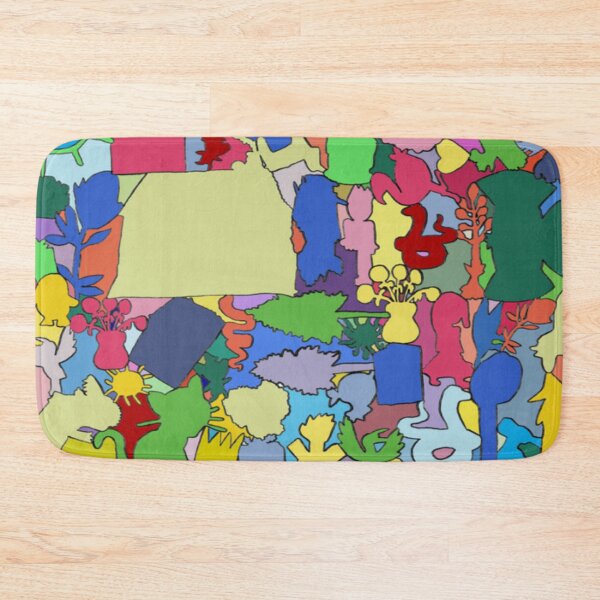 Item preview, Bold Blurry Block print of compiled Kids drawings designed and sold by Think-In-Yellow.