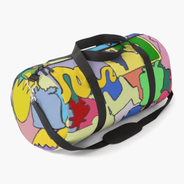 Item preview, Bold Blurry Block print of compiled Kids drawings designed and sold by Think-In-Yellow.