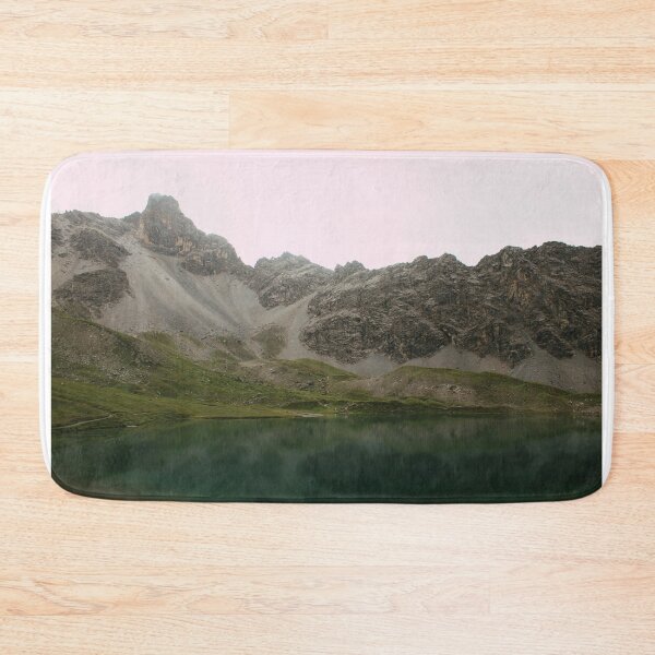 Item preview, Alpine lake under a steep rock face designed and sold by rhosbahu.