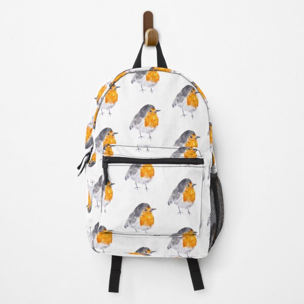 Item preview, Orange Robin Watercolor Painting Garden Bird Art 3 designed and sold by ColorandColor.