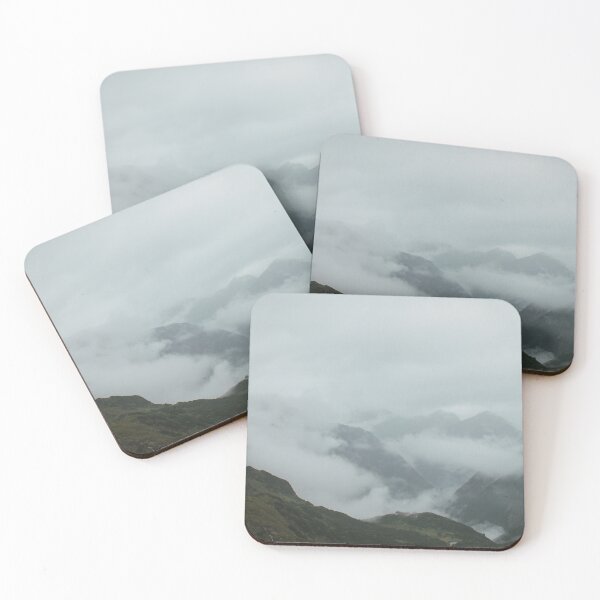 Item preview, Fog drifts through the wide Alpine valley. designed and sold by rhosbahu.