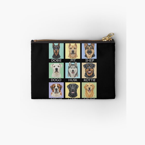 Item preview, Colorful Large Dog Breeds Nicknames Portrait Art designed and sold by Heleniya.