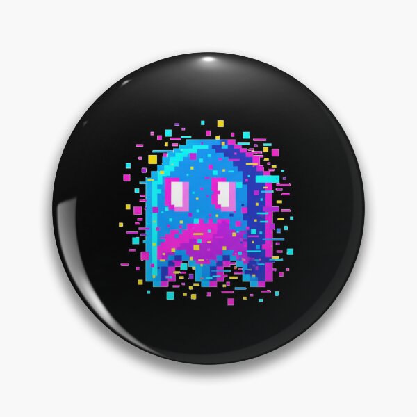 Item preview, PixelGlitchGhost|RetroGamingNeon|DigitalGlitch|8bitGlitchArt|GamingMascot designed and sold by DarkNight9.