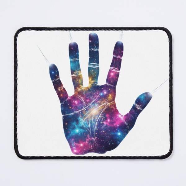Item preview, Cosmic Handprint of Destiny: The Luminous Soul Print - Galaxy Stars & Spiritual Energy designed and sold by MonaRose_Art.