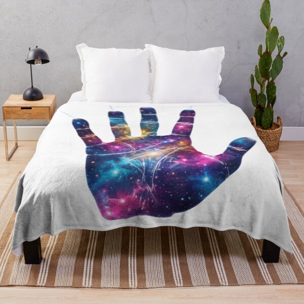 Item preview, Cosmic Handprint of Destiny: The Luminous Soul Print - Galaxy Stars & Spiritual Energy designed and sold by MonaRose_Art.